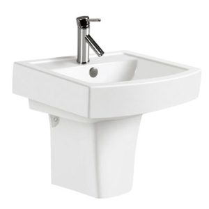 QUARTZ Wash Hand Basin with Half Pedestal